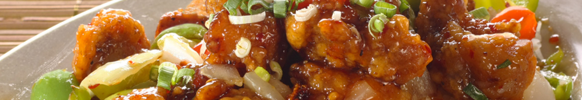 Eating Asian Fusion Chinese at Kingston Wok restaurant in Kingston, NY.